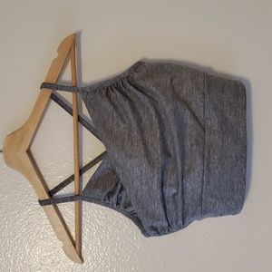 Manduka Heather gray yoga top size small